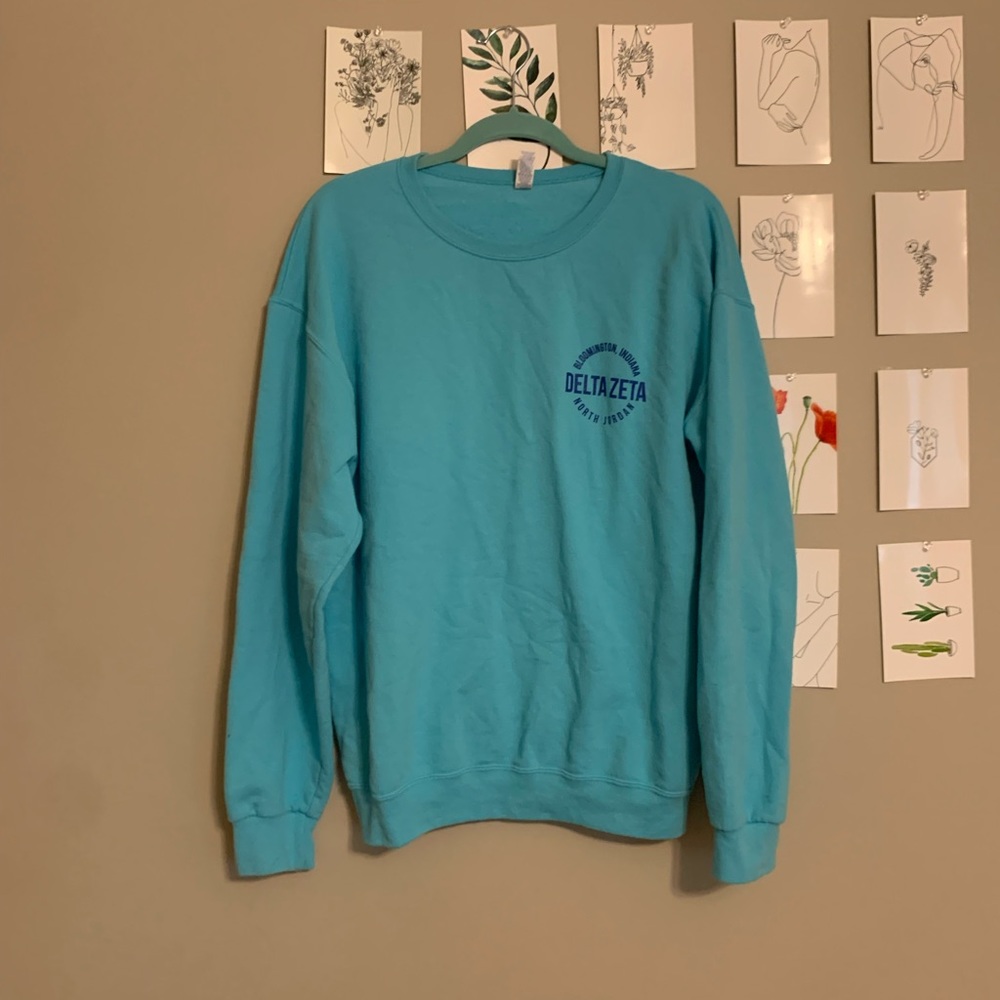 delta zeta cozy crew neck